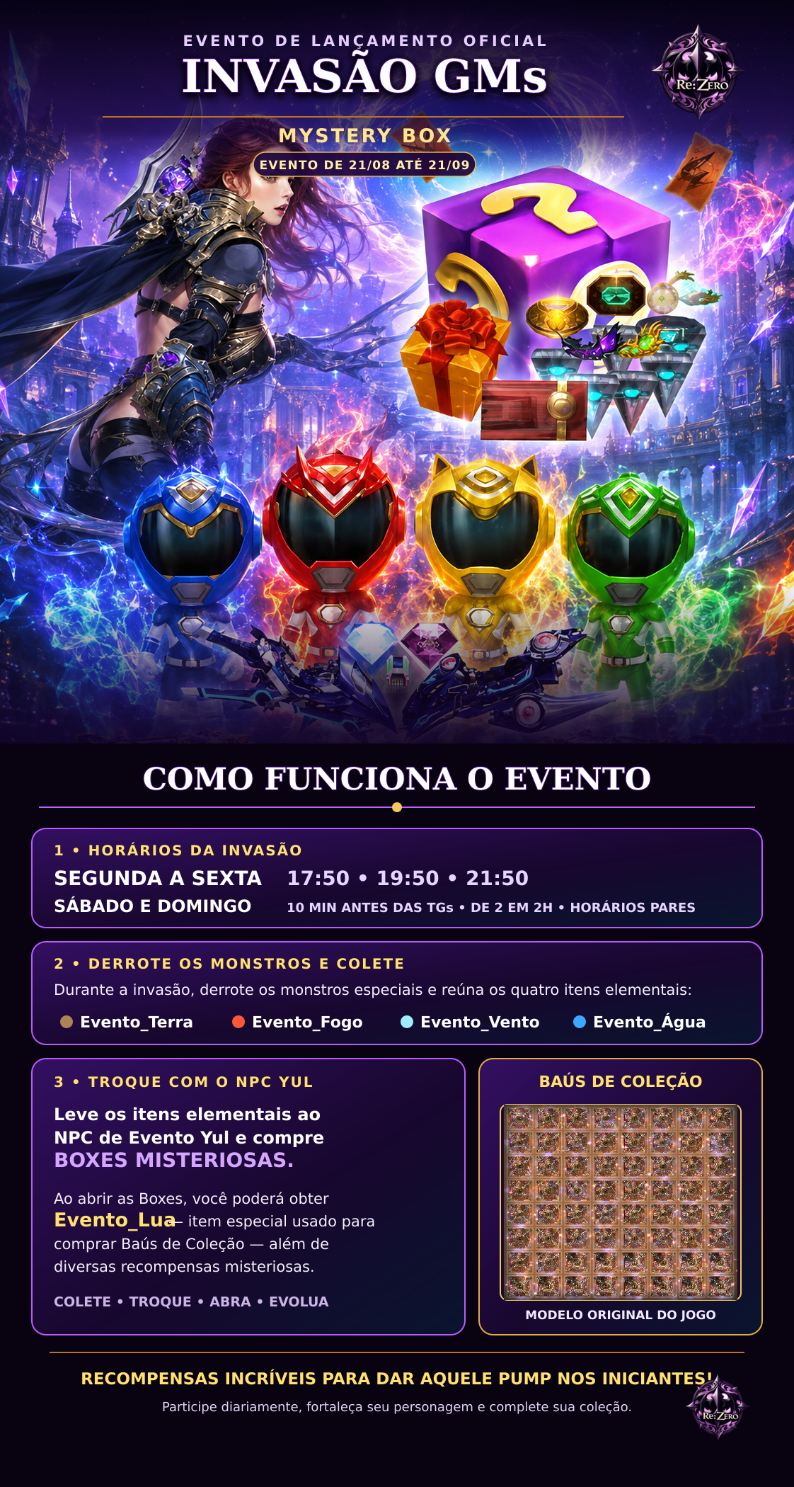 Evento de Lançamento: Invasão dos GMs